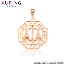 33878 xuping 12 constellations Copper alloy fashion pendant designs